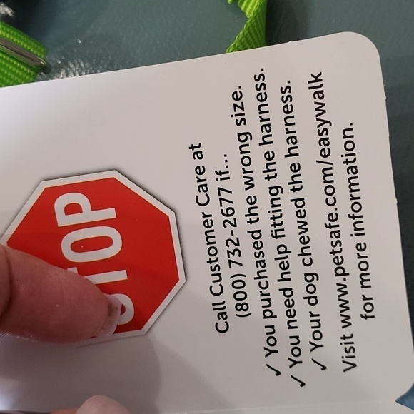 EASY WALK, dog harness. New in box. Size small. Green/gray. No-pull. - Picture 3 of 11